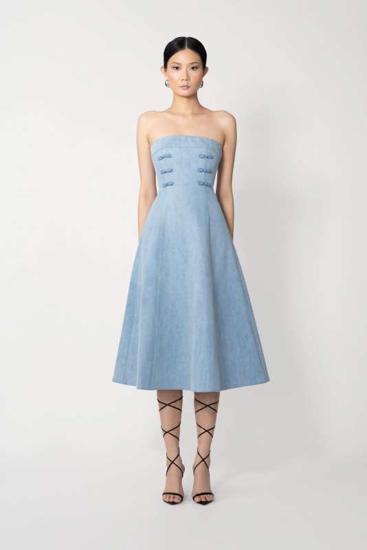 Twyla Denim Midi Dress